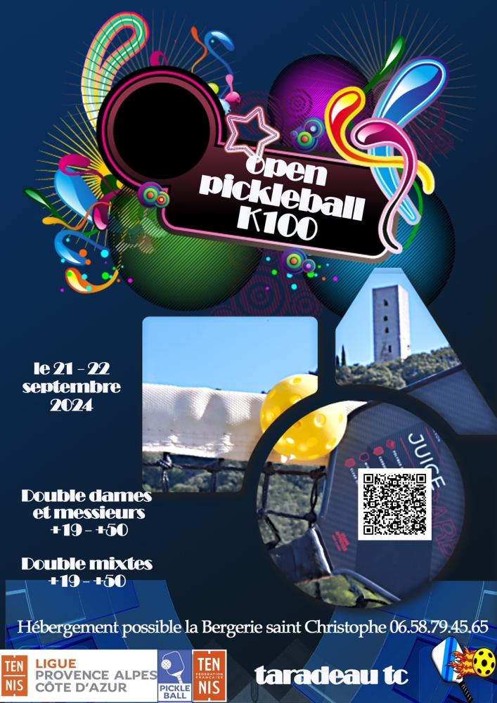 Tournoi PICKLEBALL K100 TARADEAU Homologué